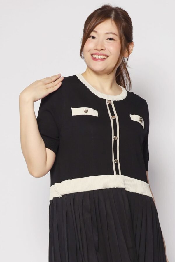 Audrey Knit Dress in Black - Image 4