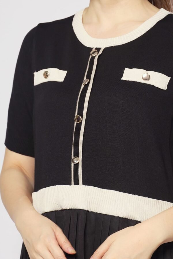 Audrey Knit Dress in Black - Image 5