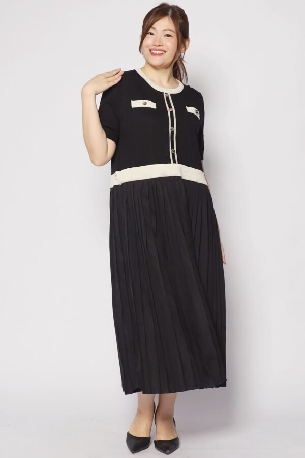 Audrey Knit Dress in Black - Image 7
