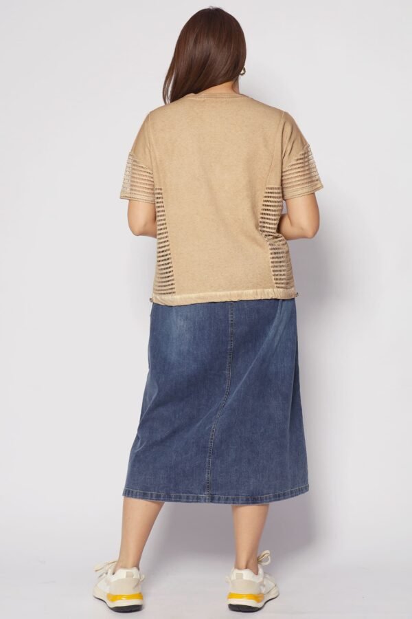 Briggs Netted Top in Brown - Image 8