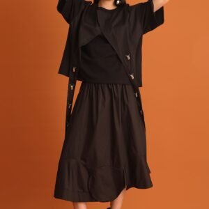 CHOSEN - Haerin Clip Top in Black