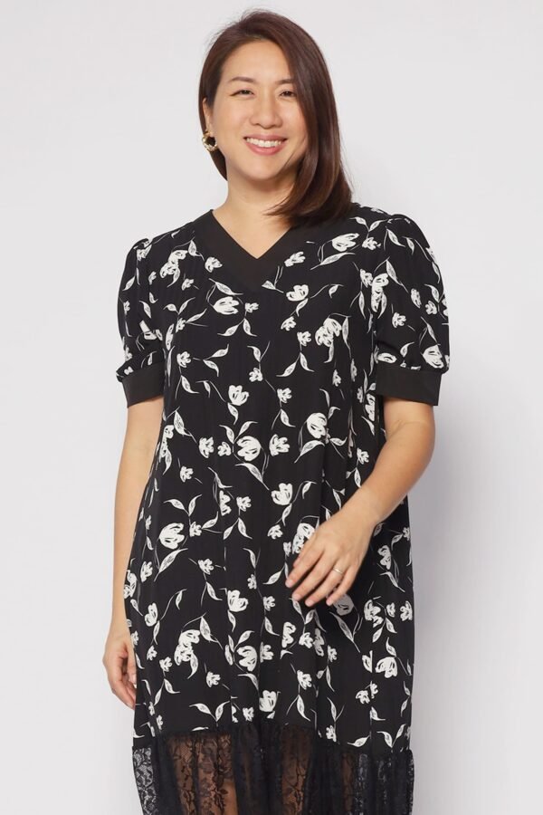 Calandra Floral Lace Dress - Image 4