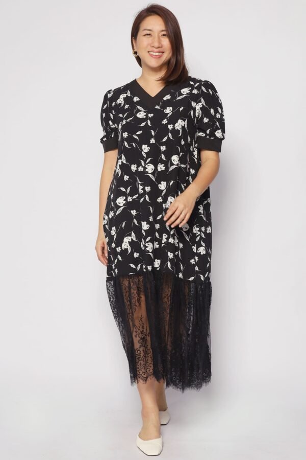 Calandra Floral Lace Dress - Image 5