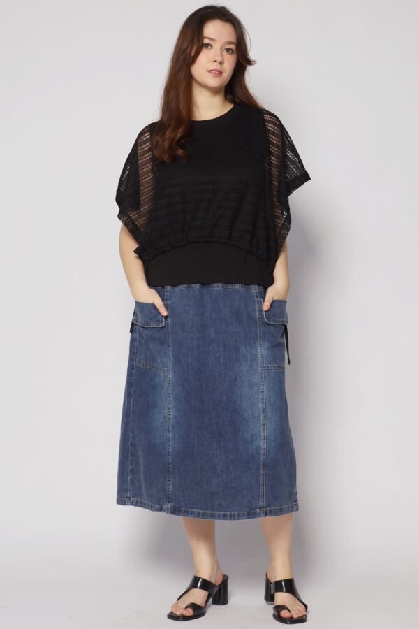 Dom Netted Top in Black