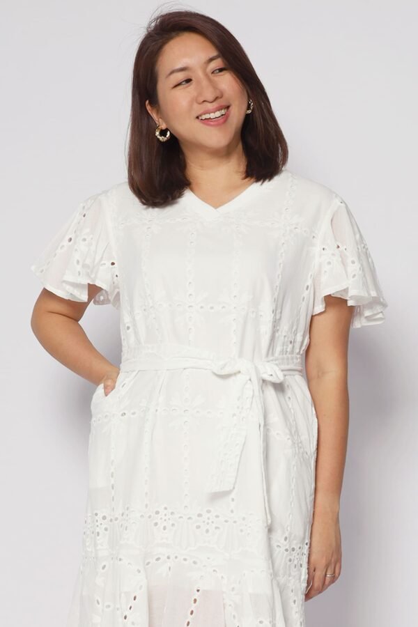 Ellie Eyelet Crochet Dress - Image 2