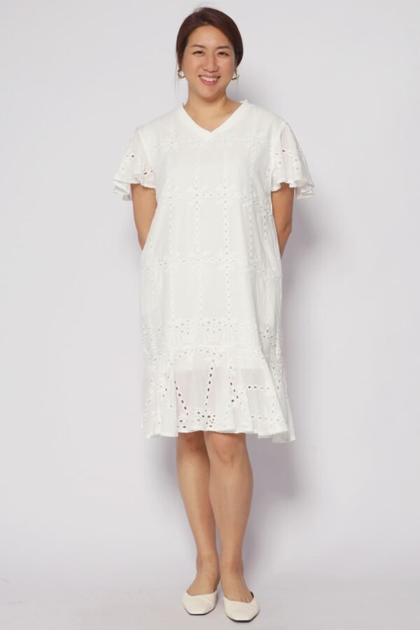 Ellie Eyelet Crochet Dress - Image 6