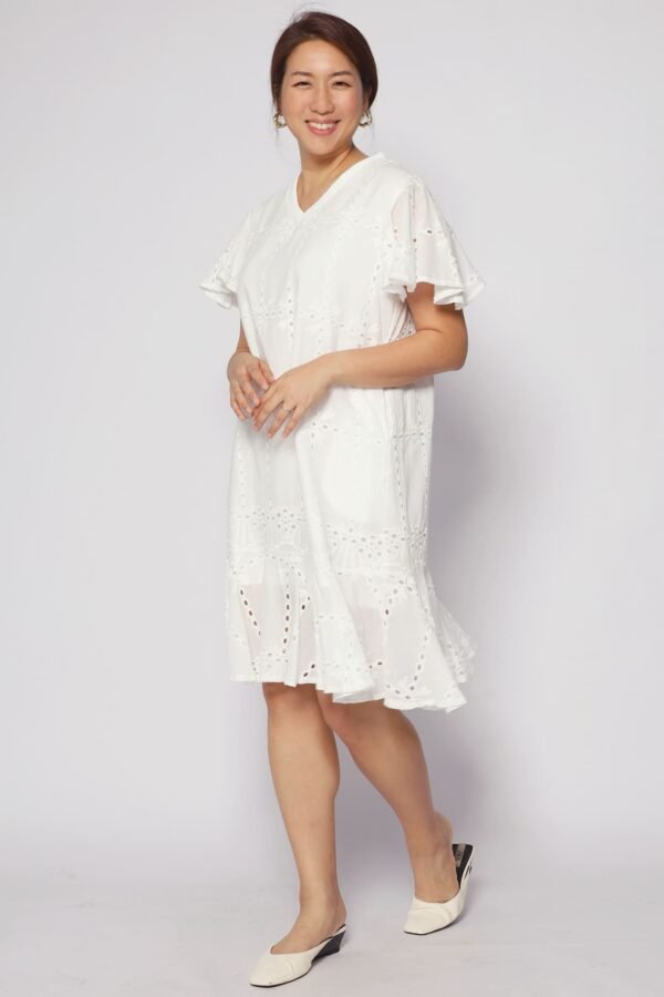 Ellie Eyelet Crochet Dress - Image 8