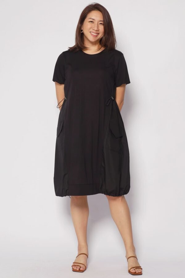 Ember Pocket Dress in Black - Image 5
