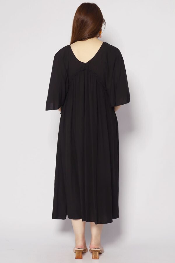 Emerson Flare Dress in Black - Image 7
