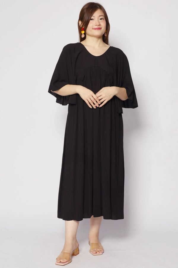 Emerson Flare Dress in Black - Image 5