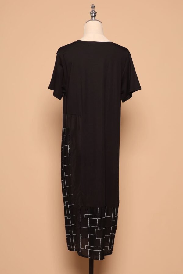 PO - Everly Squares Dress in Black - Image 4