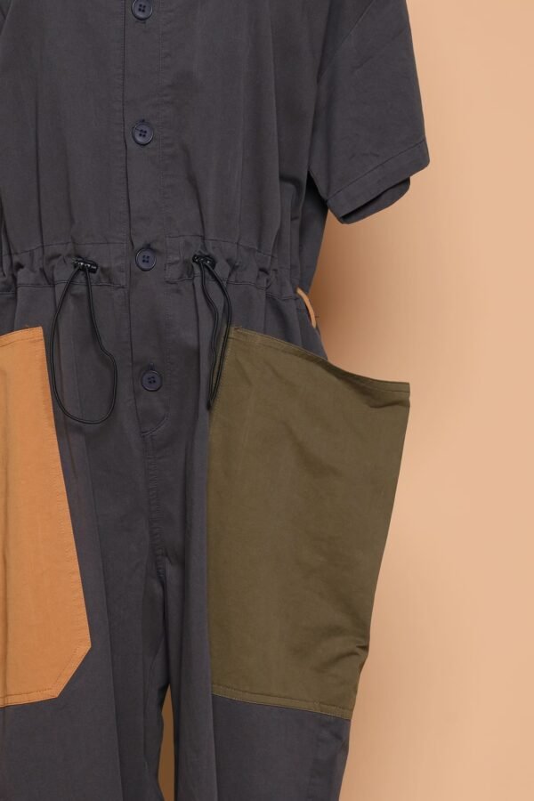 PO - Fernando Colourblock Jumpsuit in Blue - Image 2