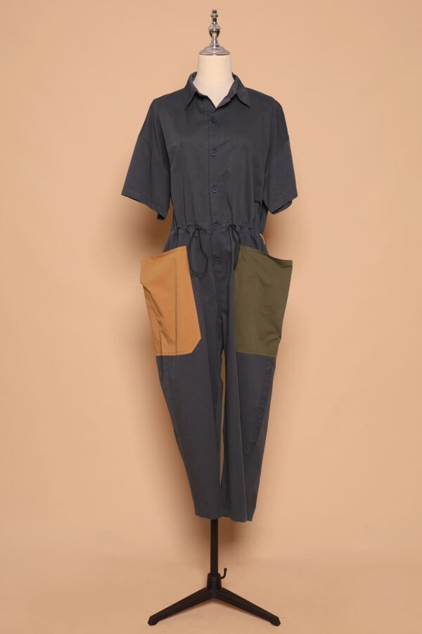 PO - Fernando Colourblock Jumpsuit in Blue - Image 6