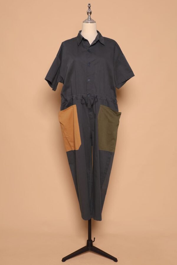 PO - Fernando Colourblock Jumpsuit in Blue - Image 7