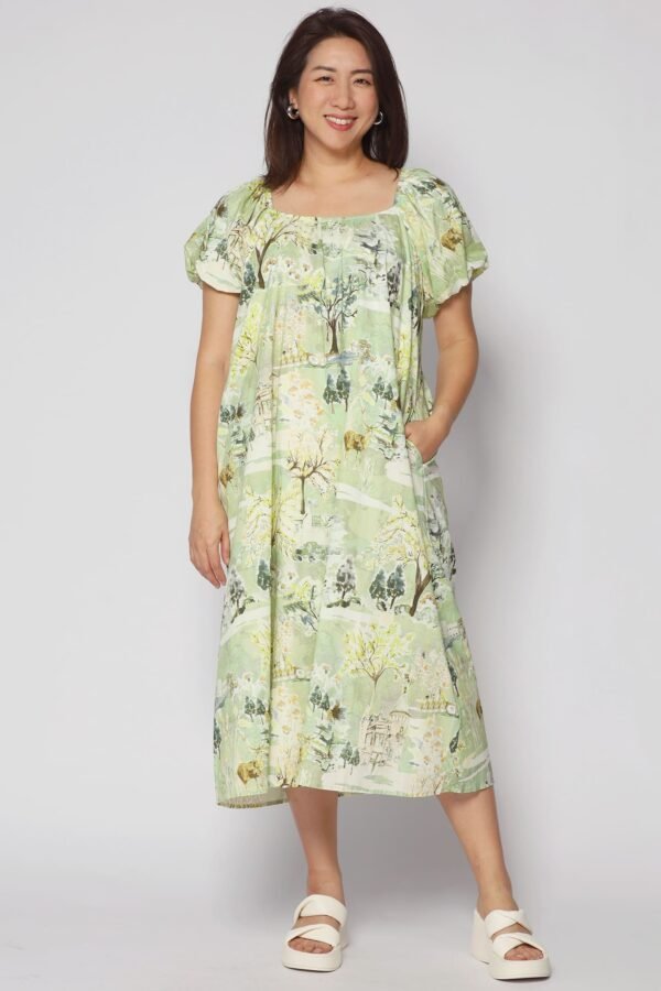 PO - Frankie Dress in Green Scenery - Image 6