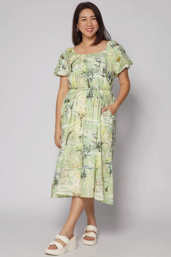 PO - Frankie Dress in Green Scenery - Image 4