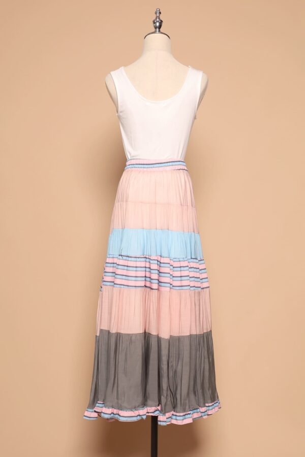 PO - Gabbie Colourblock Skirt in Blue - Image 5