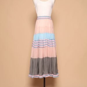 PO - Gabbie Colourblock Skirt in Blue