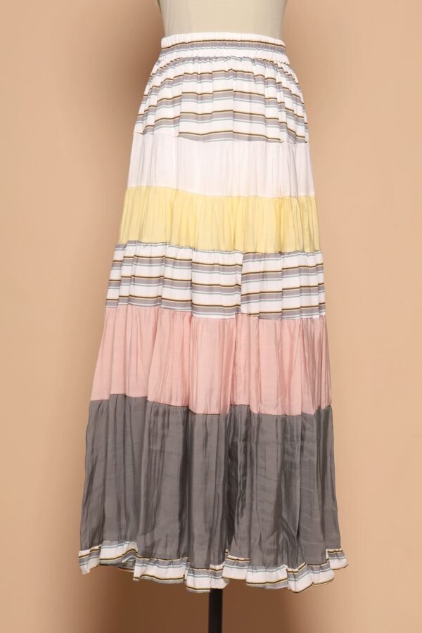 PO - Gabbie Colourblock Skirt in Yellow - Image 2