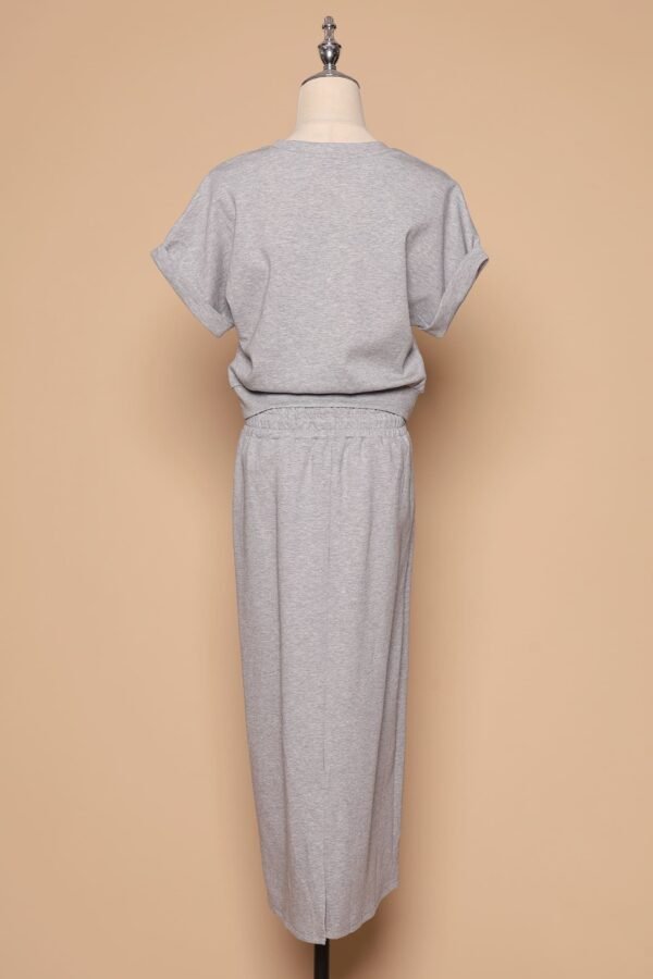 PO - Gel 2 in 1 Top and Skirt Set in Grey - Image 5