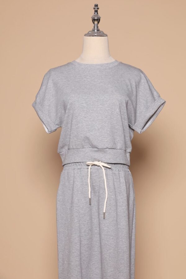PO - Gel 2 in 1 Top and Skirt Set in Grey - Image 3