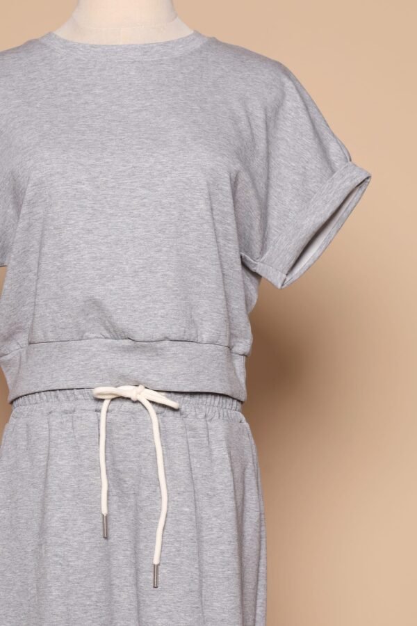 PO - Gel 2 in 1 Top and Skirt Set in Grey - Image 2
