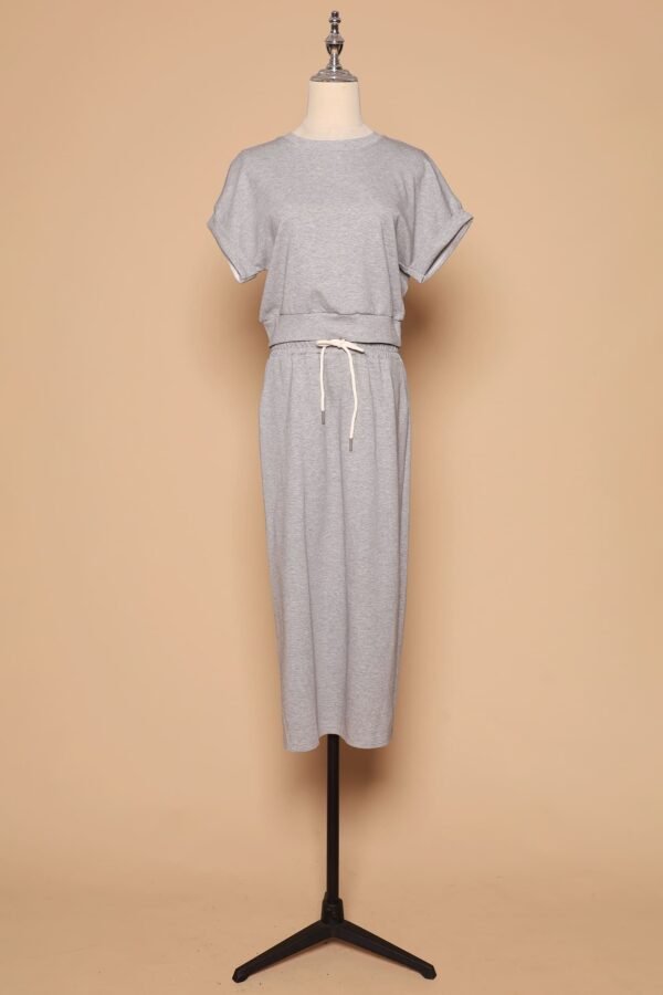 PO - Gel 2 in 1 Top and Skirt Set in Grey - Image 6