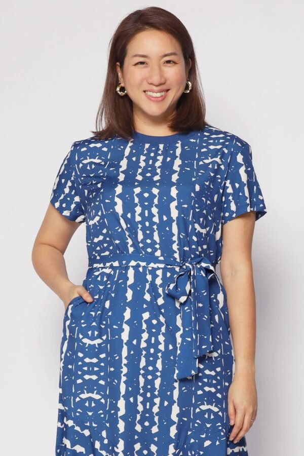 Gisele Dress in Blue Madrid - Image 4