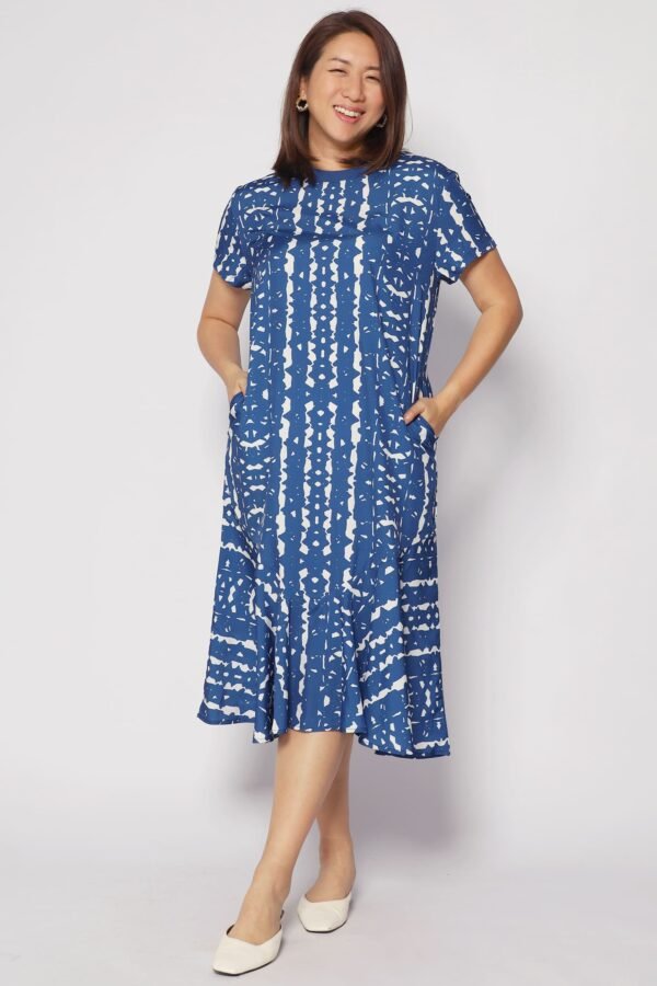 Gisele Dress in Blue Madrid - Image 2
