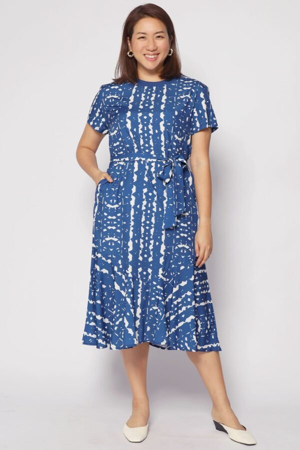 Gisele Dress in Blue Madrid - Image 3