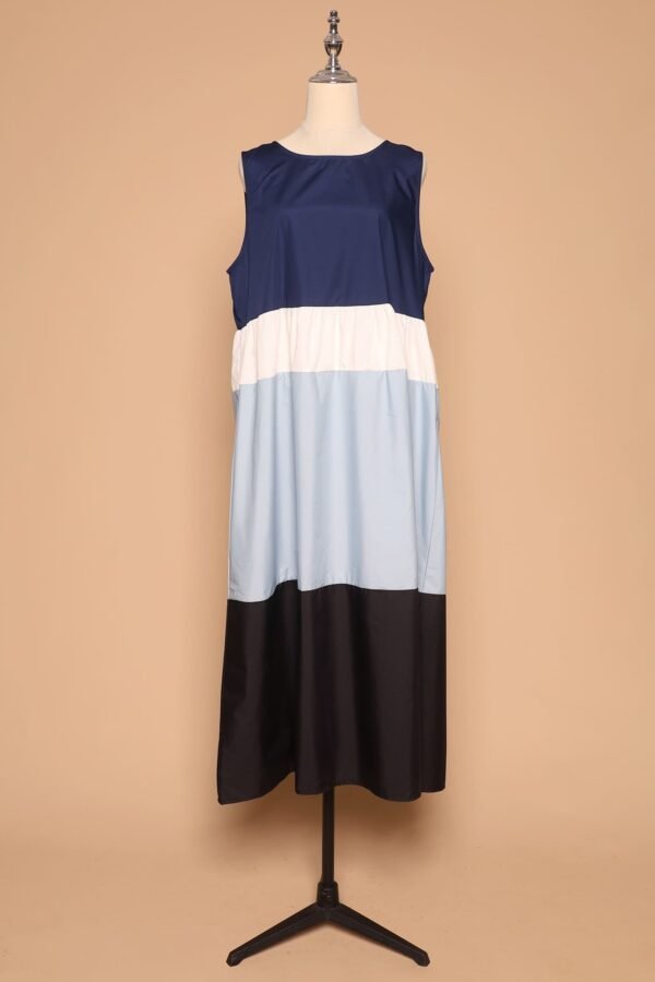 PO - Gracie Colourblock Dress in Blue - Image 5