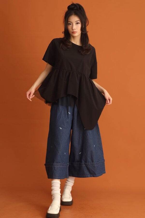 CHOSEN - Haelin Asymmetrical Top in Black - Image 5