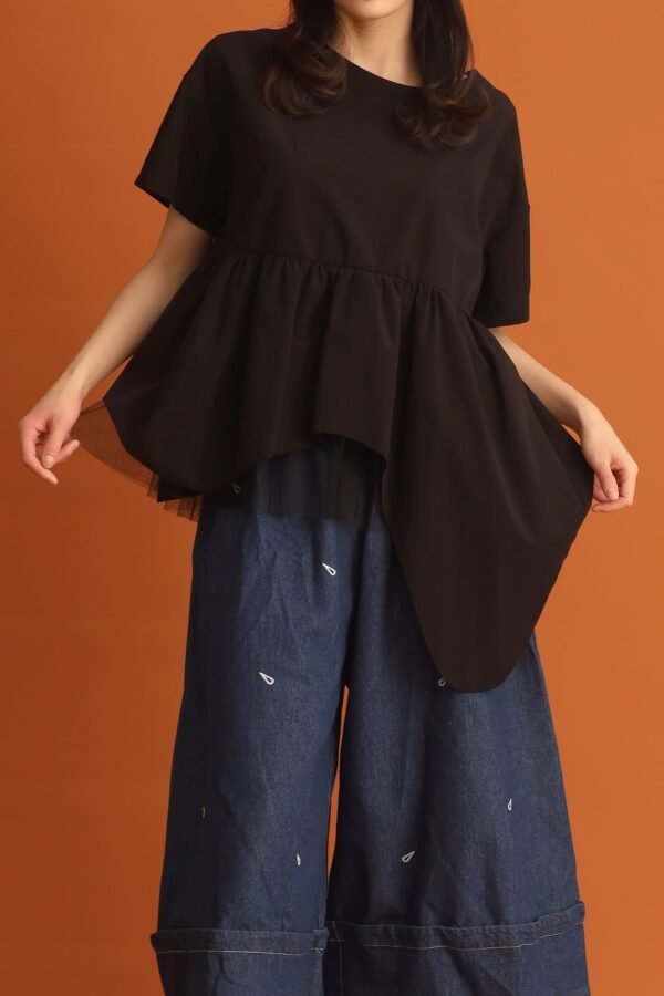 CHOSEN - Haelin Asymmetrical Top in Black - Image 4