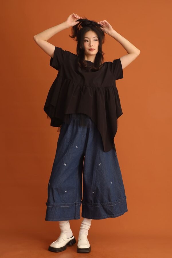 CHOSEN - Haelin Asymmetrical Top in Black - Image 6