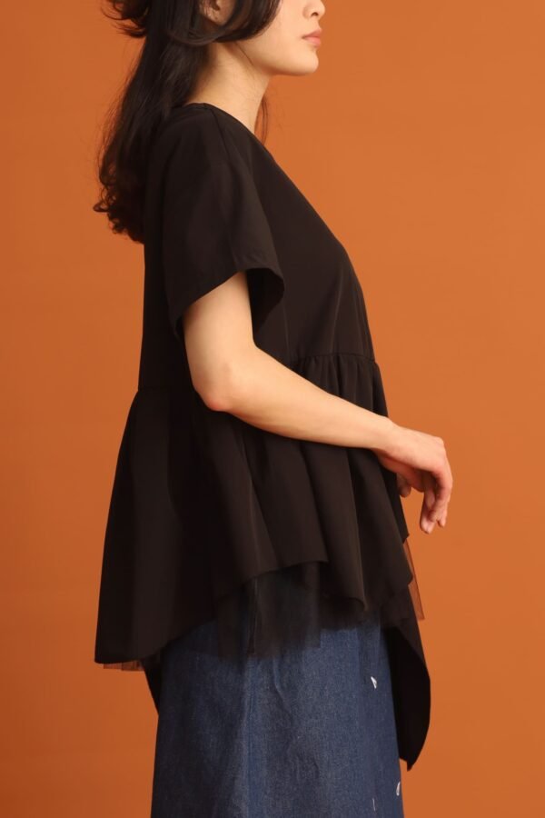 CHOSEN - Haelin Asymmetrical Top in Black - Image 2