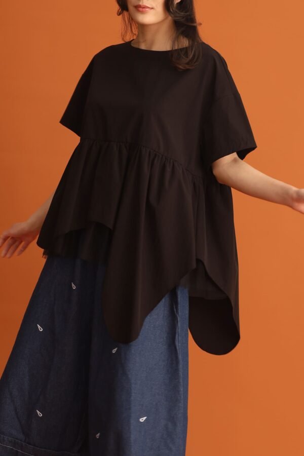 CHOSEN - Haelin Asymmetrical Top in Black - Image 10