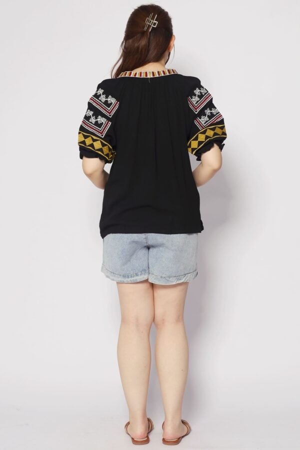 Hallie Boho Embroidered Top - Image 5