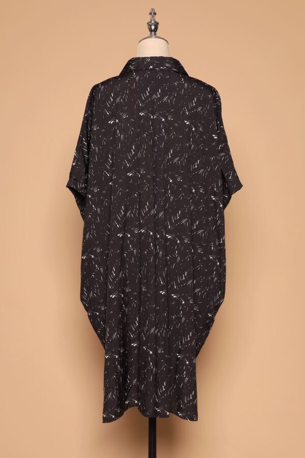 PO - Hanhan Shirt Dress in Black Chalk - Image 4