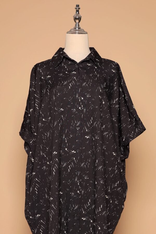 PO - Hanhan Shirt Dress in Black Chalk - Image 2
