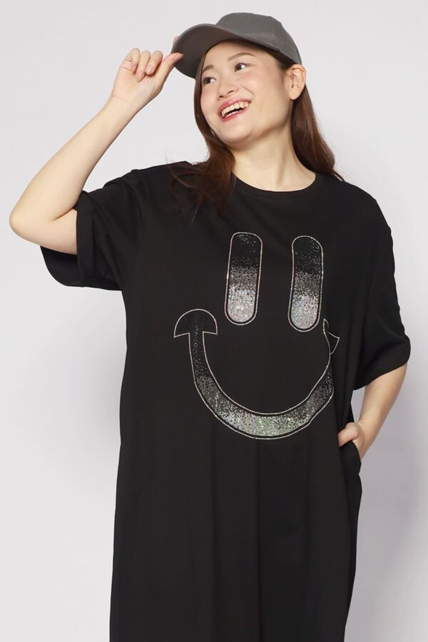 Happy Embellished Dress in Black - Image 6