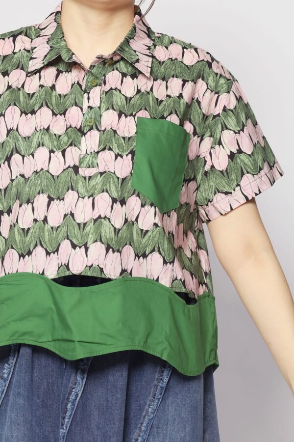Backorders Harnie Top in Tulip Print - Image 7