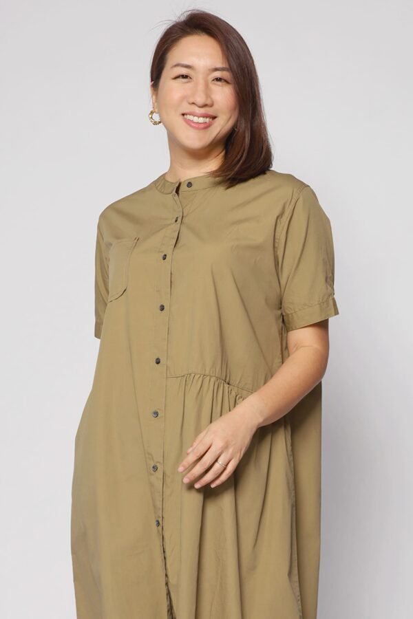 Hunter Dress in Khaki - Image 4