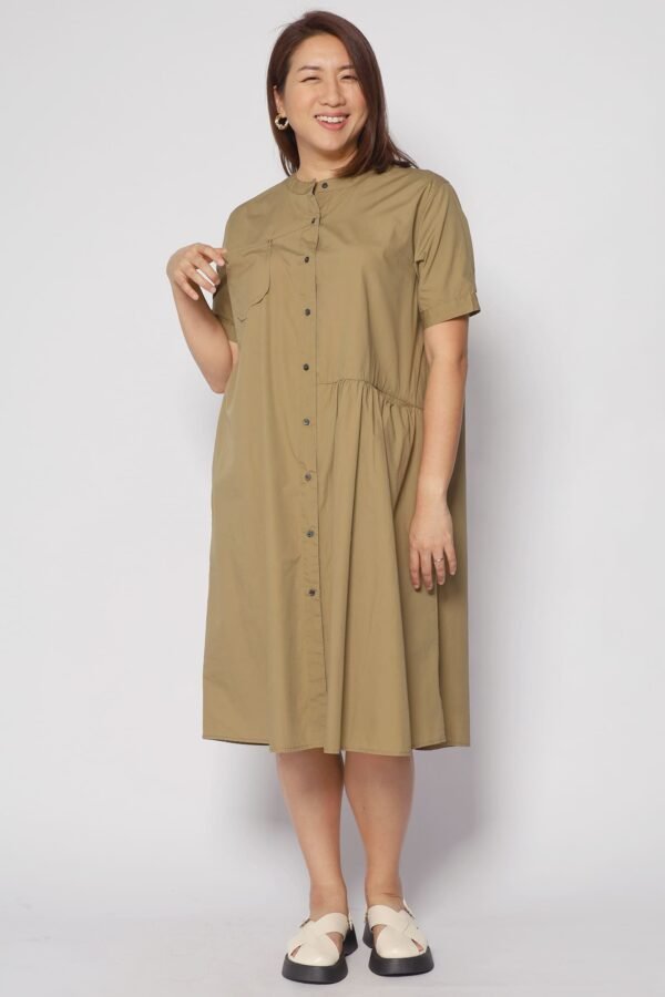Hunter Dress in Khaki - Image 5