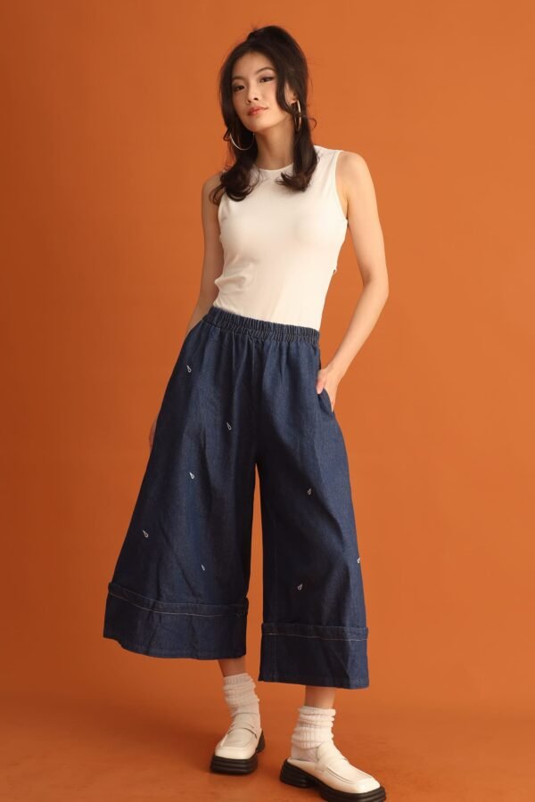 CHOSEN - Jiji Denim Culottes - Image 3