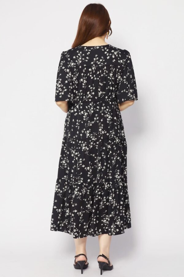 Joalin Dress in Blue Buds - Image 5