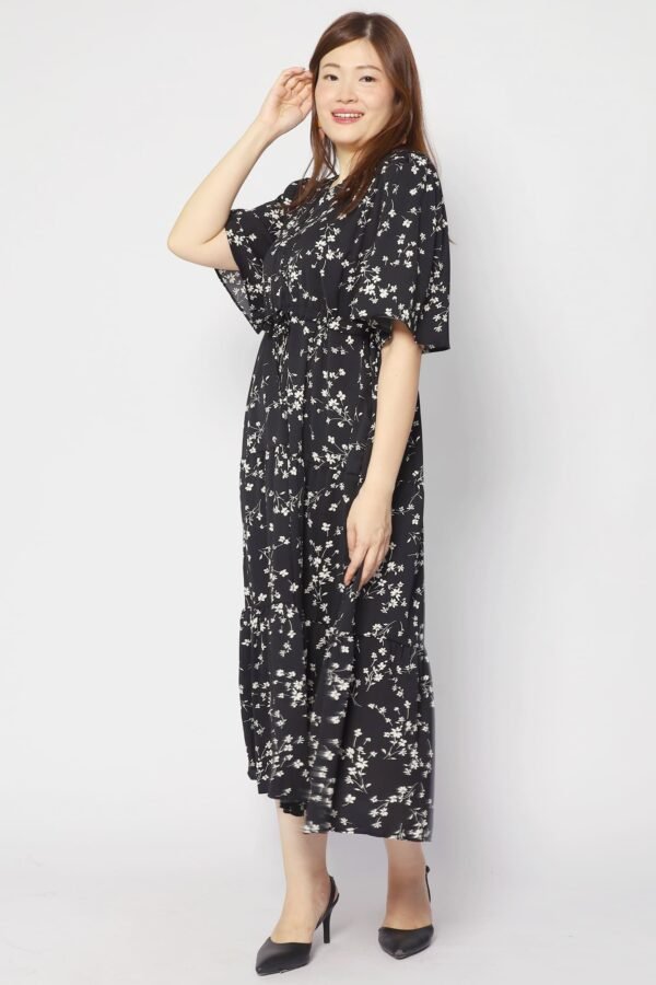 Joalin Dress in Blue Buds - Image 4
