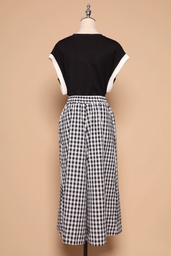 PO - Jun 2 in 1 Top and Checkered Culottes Set - Image 8