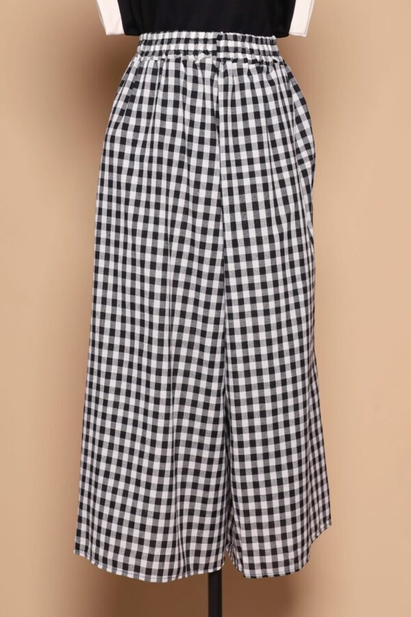 PO - Jun 2 in 1 Top and Checkered Culottes Set - Image 5
