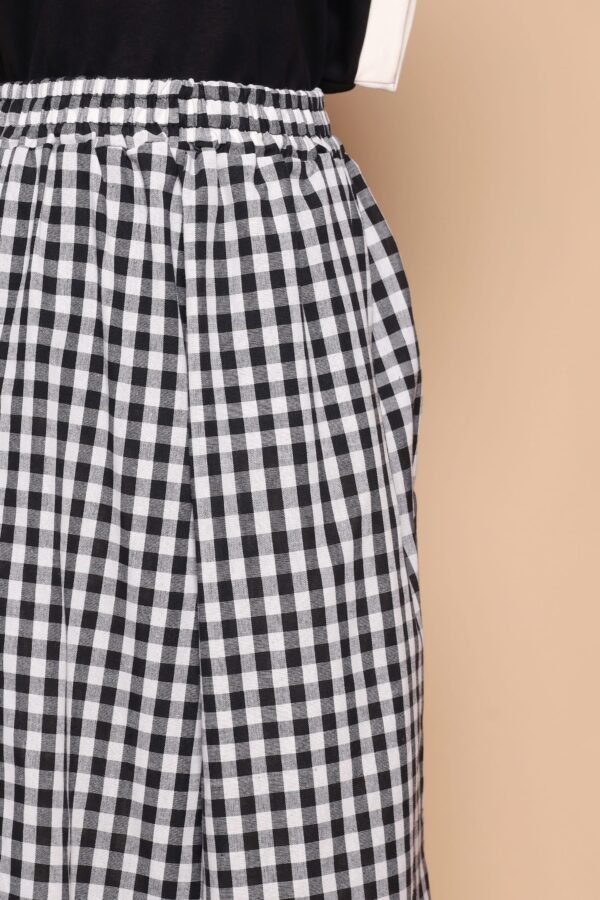 PO - Jun 2 in 1 Top and Checkered Culottes Set - Image 11