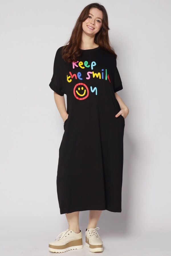 PO - Keep the Smile On Tee Dress - Image 3
